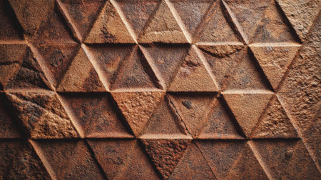 Geometric shapes carved in stone display an ancient mathematics concept with a tactile surface that invites exploration of its patterns and designs.の素材