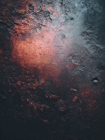 Surface of aged iron displays rust spots and rough texture, highlighting wear from time and environmental exposure on a metal surface.の素材