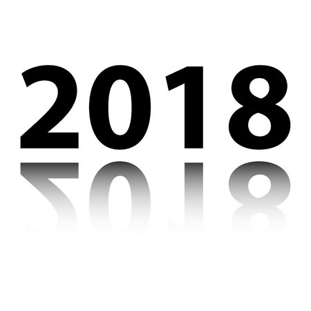 Happy New Year 2018のイラスト素材