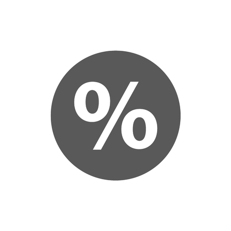 Percent sign vector icon simpleのイラスト素材