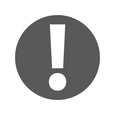 Exclamation point icon vector simpleのイラスト素材