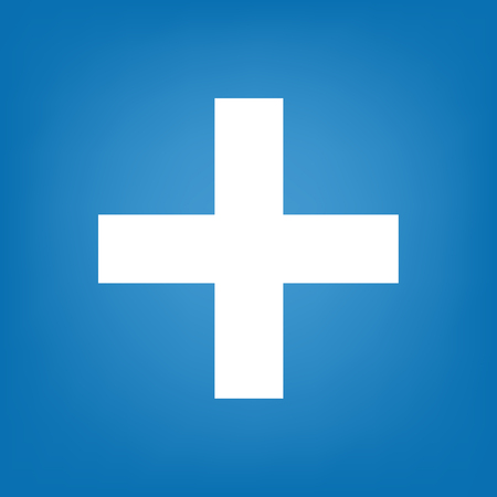 Medicine icon blue vector simpleのイラスト素材