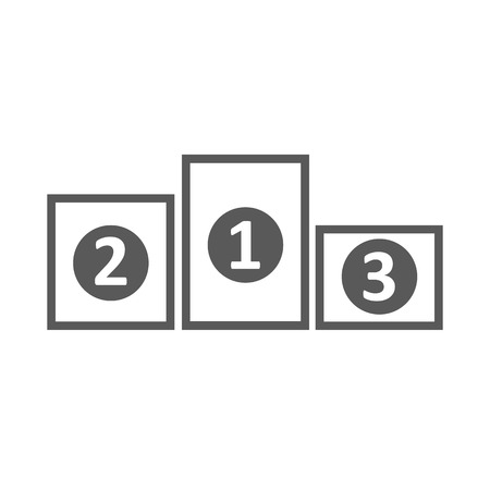 Podium pedestal icon.のイラスト素材