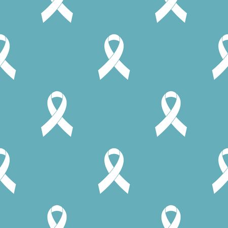 Breast cancer awareness red ribbon pattern.のイラスト素材