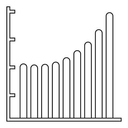 Business diagram icon vector thin lineのイラスト素材