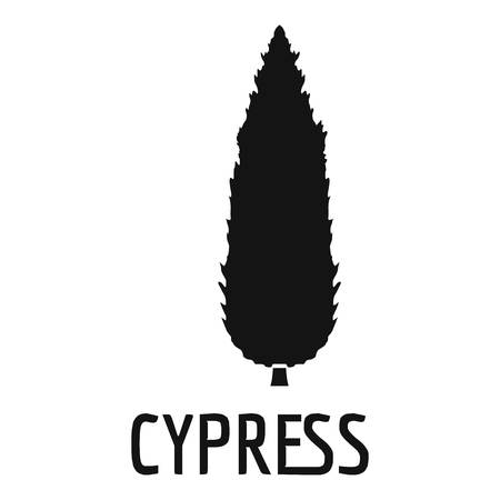 Cypress tree icon. Simple illustration of cypress tree icon for web.のイラスト素材