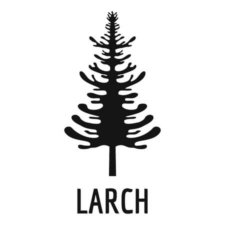 Larch tree icon. Simple illustration of larch tree vector icon for webのイラスト素材