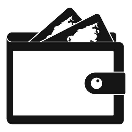Purse icon. Simple illustration of purse vector icon for webのイラスト素材