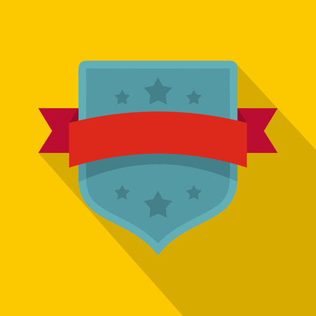 Badge vintage icon. Flat illustration of badge vintage icon for web.のイラスト素材