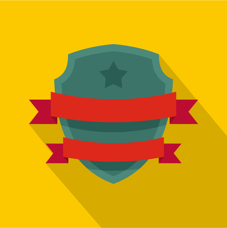 Badge hipster icon. Flat illustration of badge hipster icon for web.のイラスト素材