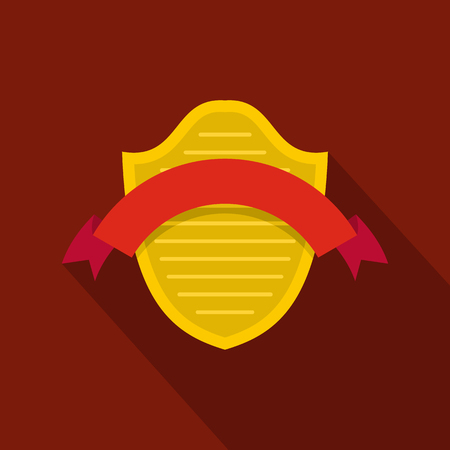 Badge premium icon. Flat illustration of badge premium icon for web.のイラスト素材