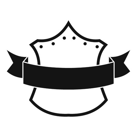 Badge king icon. Simple illustration of badge king icon for web.のイラスト素材