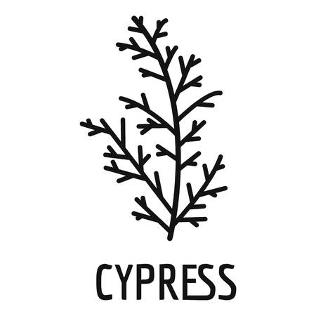 Cypress leaf icon. Simple illustration of cypress leaf icon for web.のイラスト素材