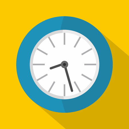 Clock business icon. Flat illustration of clock business vector icon for webのイラスト素材