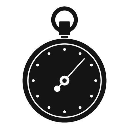 Stopwatch icon. Simple illustration of stopwatch vector icon for webのイラスト素材