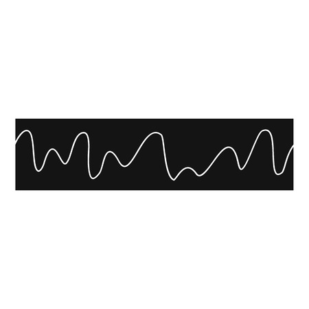 Equalizer sonic icon. Simple illustration of equalizer sonic vector icon for webのイラスト素材