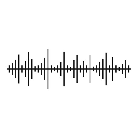 Equalizer effect icon. Simple illustration of equalizer effect vector icon for webのイラスト素材