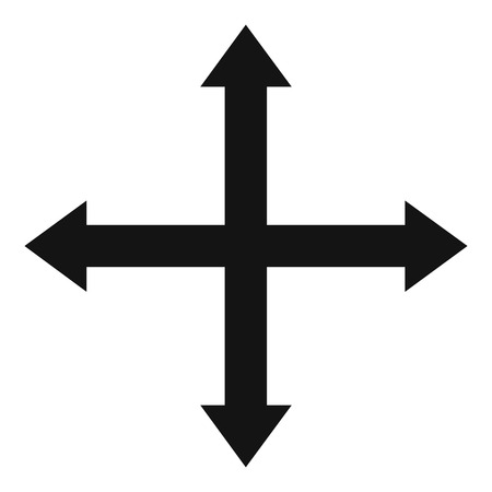 Cursor displacement web icon. Simple illustration of cursor displacement web vector icon for webのイラスト素材