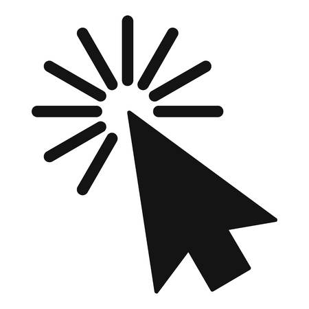 Cursor interface element icon. Simple illustration of cursor interface element vector icon for webのイラスト素材