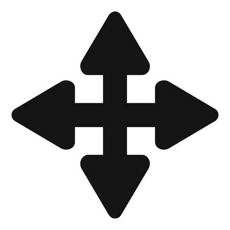 Cursor displacement element icon. Simple illustration of cursor displacement element vector icon for webのイラスト素材