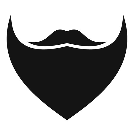 Triangular beard icon. Simple illustration of triangular beard vector icon for webのイラスト素材