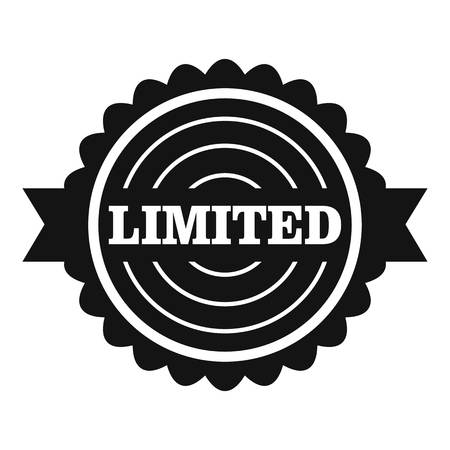 Limited logo. Simple illustration of limited vector logo for webのイラスト素材