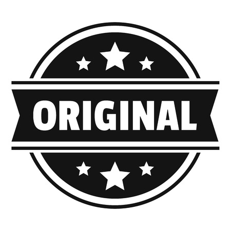 Original logo. Simple illustration of original vector logo for webのイラスト素材