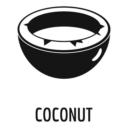 Coconut icon. Simple illustration of coconut vector icon for webのイラスト素材