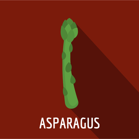 Asparagus icon. Flat illustration of asparagus vector icon for webのイラスト素材
