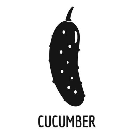 Cucumber icon. Simple illustration of cucumber vector icon for webのイラスト素材