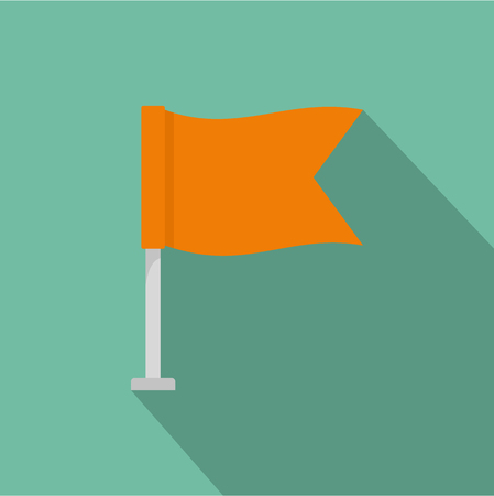 Flag icon. Flat illustration of flag vector icon for webのイラスト素材