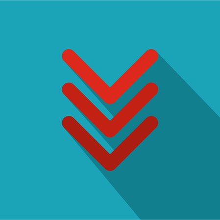 Pointing arrow icon. Flat illustration of pointing arrow vector icon for webのイラスト素材