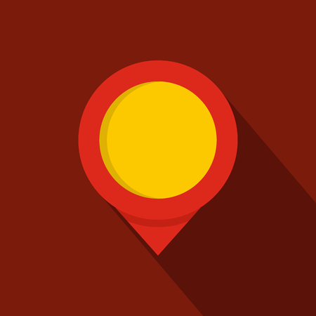 Reminder pin icon. Flat illustration of reminder pin vector icon for webのイラスト素材