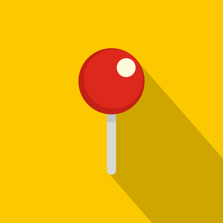 Attachment pin icon. Flat illustration of attachment pin vector icon for webのイラスト素材