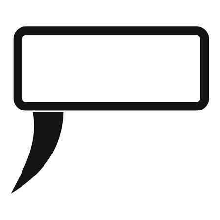 Speech bubble icon. Simple illustration of speech bubble vector icon for webのイラスト素材