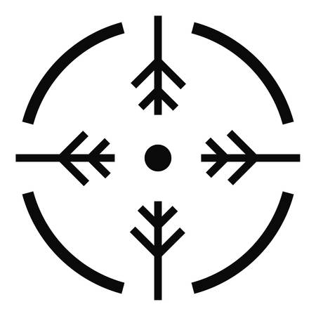 Shoot circle icon. Simple illustration of shoot circle vector icon for webのイラスト素材