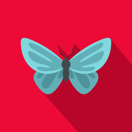 Unusual butterfly icon. Flat illustration of unusual butterfly vector icon for webのイラスト素材