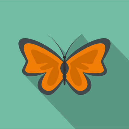 Bright butterflyicon. Flat illustration of bright butterfly vector icon for webのイラスト素材