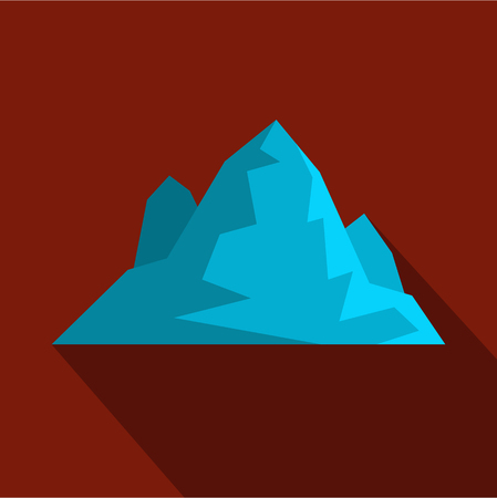 Iceberg icon. Flat illustration of iceberg vector icon for webのイラスト素材