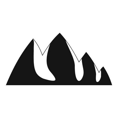 Rock climbing icon. Simple illustration of rock climbing vector icon for webのイラスト素材