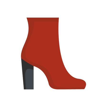 Woman shoes icon. Flat illustration of woman shoes vector icon isolated on white backgroundのイラスト素材