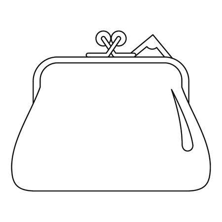 Small wallet icon. Outline illustration of small wallet vector icon for web.のイラスト素材