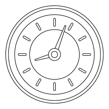 Clock icon. Outline illustration of clock vector icon for web.のイラスト素材