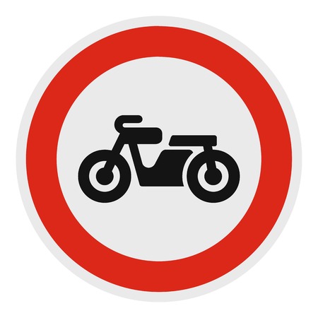 No bicycle icon. Flat illustration of no bicycle vector icon for web.のイラスト素材