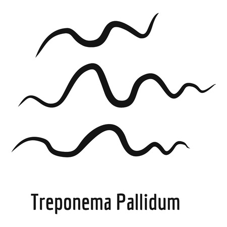 Treponema Pallidum icon. Simple illustration of treponema pallidum vector icon for web.のイラスト素材