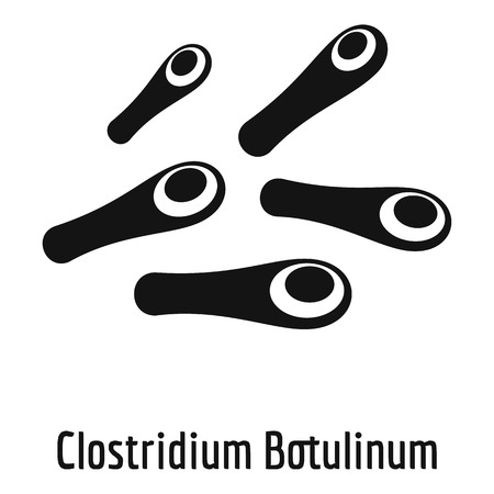 Clostridium botulinum icon. Simple illustration of clostridium botulinum vector icon for web.のイラスト素材