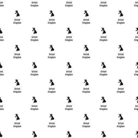 United Kingdom map in black. Simple illustration of United Kingdom map vector isolated on white backgroundのイラスト素材