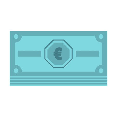 Flat illustration of cash money vector icon isolated on white background.のイラスト素材