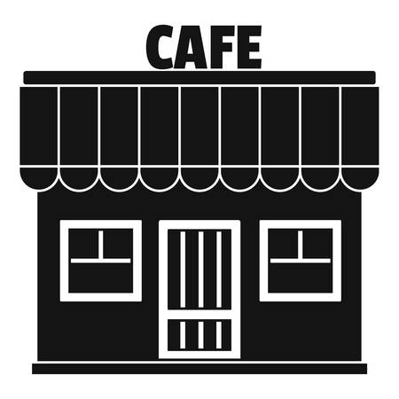 Simple illustration of cafe vector iconのイラスト素材
