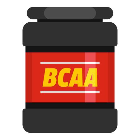 BCAA icon. Flat illustration of BCAA vector icon for web.のイラスト素材